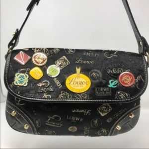💯 Authentic Loewe Calf Hair bag with badges